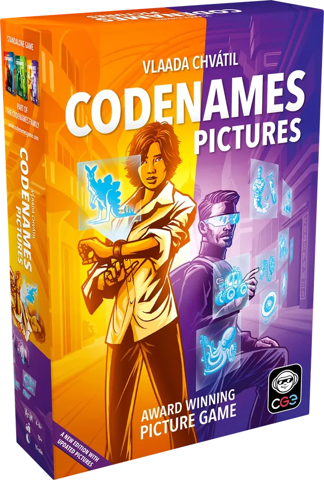 Englische Schachtel von Codenames Pictures, Neuauflage 2025